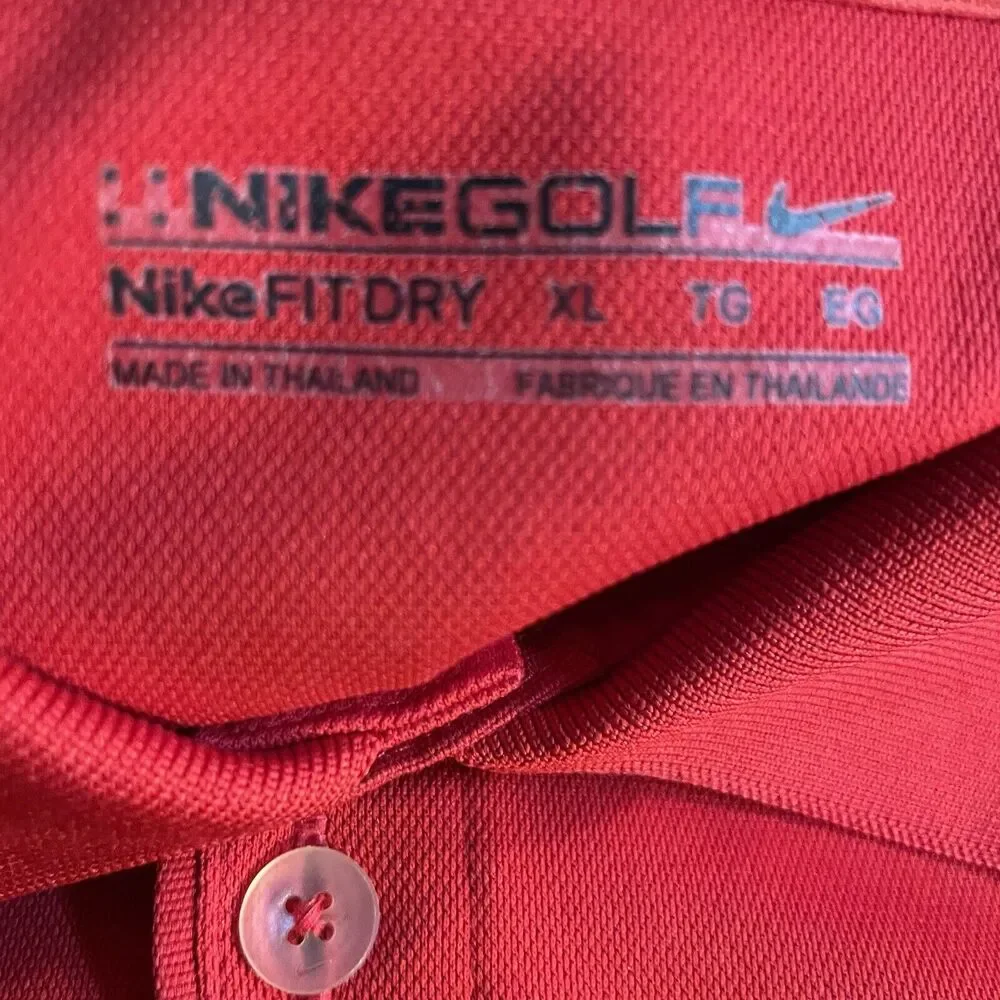 Nike Golf Shirt Tour‎ Performance Dri-Fit Polo Athleasure Athletic Mens XL